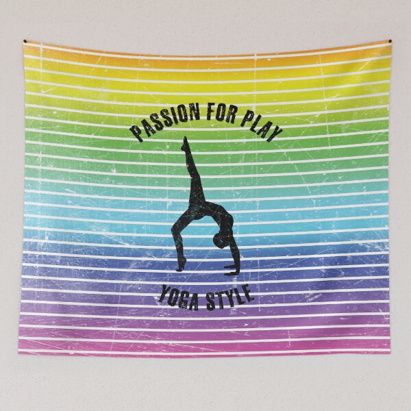Item preview, Black silhouette of a woman standing on her hands and one leg designed and sold by HarridanCreates.