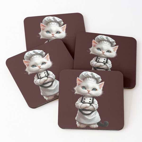 Item preview, Cool Chef Cat in White Coat designed and sold by DesignsbySimons.