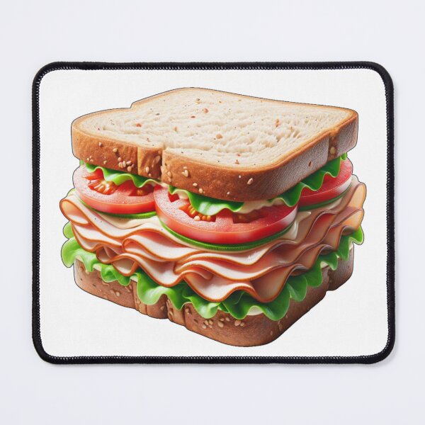 Item preview, Turkey Sandwich with Tomato and Lettuce on White Bread designed and sold by kylmllr101684.