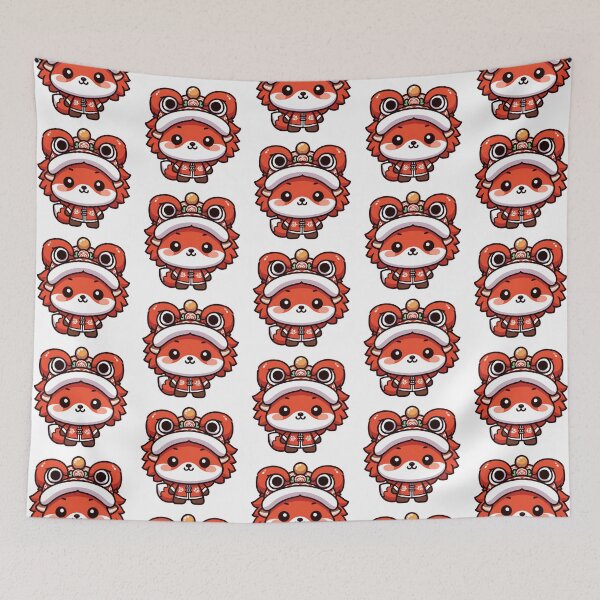 Item preview, Chinese Lion Fox designed and sold by LemuellTrends.