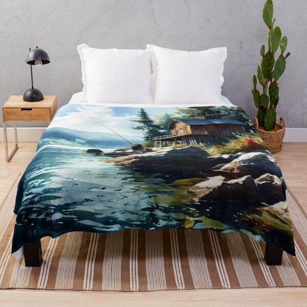 Item preview, The Fishing Cabin designed and sold by Raging Woody Designs.