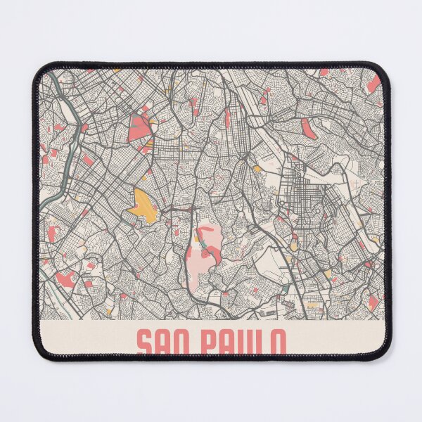 Item preview, Sao Paulo City Map Chalk Retro City Map Poster designed and sold by Peek-Designs.