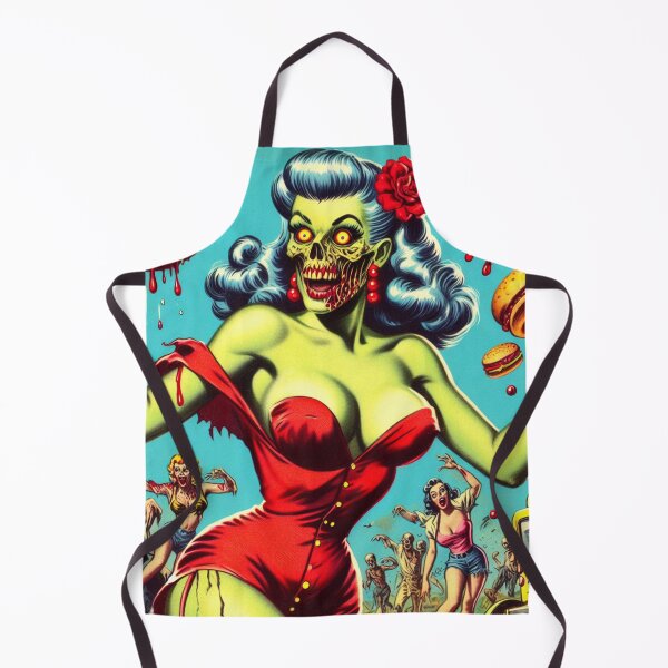 Item preview, Hot Zombie Pin-up designed and sold by PulpVintage.