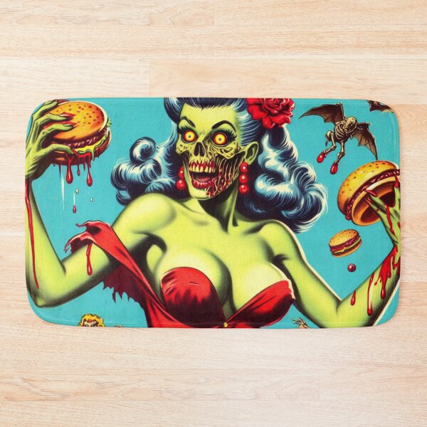 Item preview, Hot Zombie Pin-up designed and sold by PulpVintage.