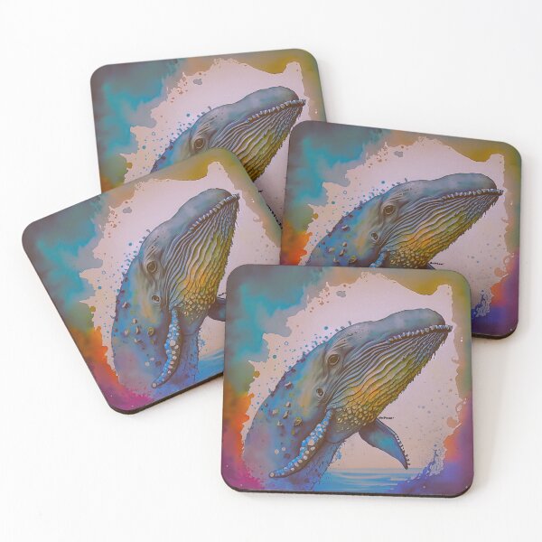 Item preview, ancient whale in watercolor - surrealism style - dePace' designed and sold by mrpropcake.