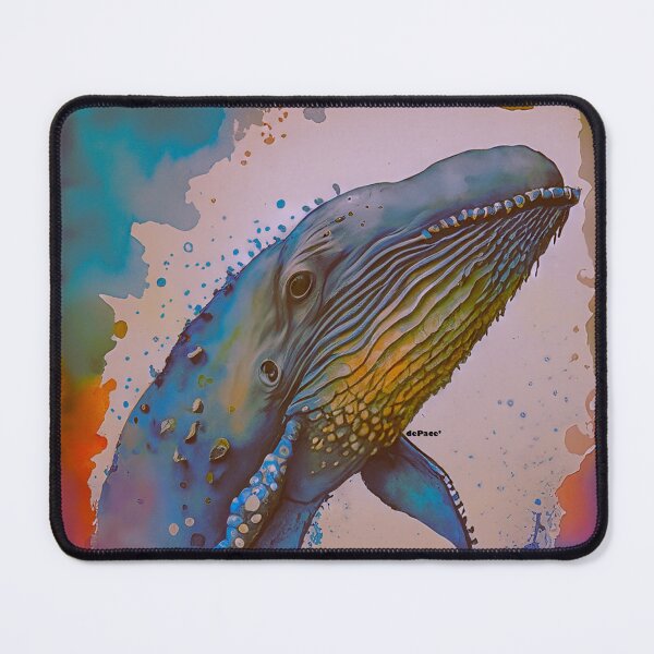 Item preview, ancient whale in watercolor - surrealism style - dePace' designed and sold by mrpropcake.