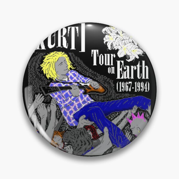 Item preview, Kurt Tour on Earth 8bit Rock ASCII ANSI  designed and sold by checs.