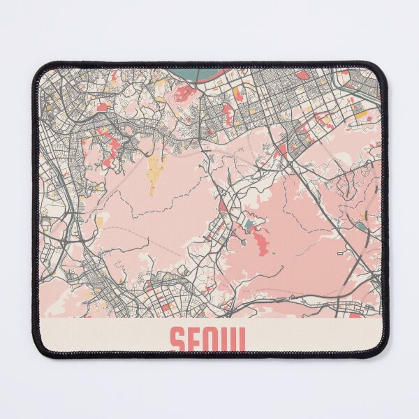 Item preview, Seoul City Map Chalk Retro City Map Poster designed and sold by Peek-Designs.