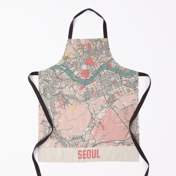 Item preview, Seoul City Map Chalk Retro City Map Poster designed and sold by Peek-Designs.