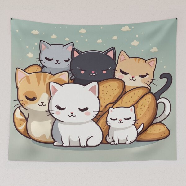 Item preview, Bread Kittens Sleeping  designed and sold by ArtzandDesignz.