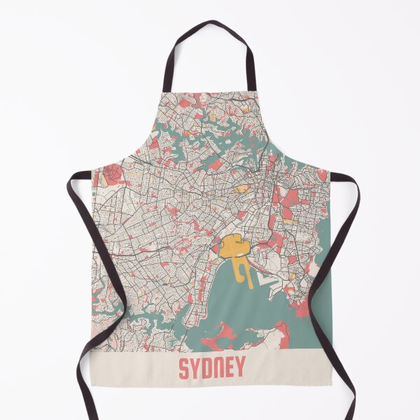 Item preview, Sydney City Map Chalk Retro City Map Poster designed and sold by Peek-Designs.