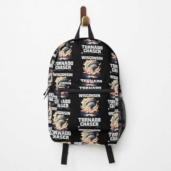 Aperçu de l'œuvre Chasseur de tornades du Wisconsin créée et vendue par Jazz Bishop’s Tornado Alley Tees.