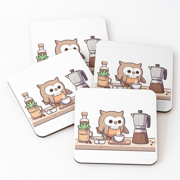 Item preview, Coffee Maker Owl designed and sold by LemuellTrends.