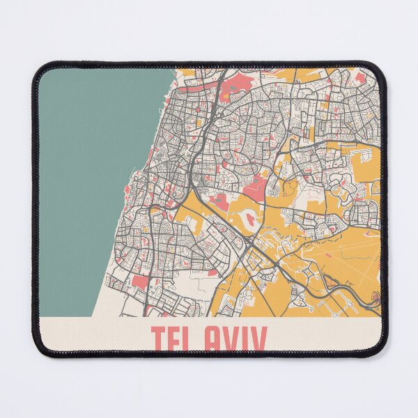 Item preview, Tel Aviv City Map Chalk Retro City Map Poster designed and sold by Peek-Designs.