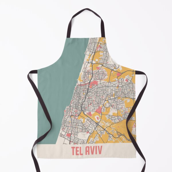 Item preview, Tel Aviv City Map Chalk Retro City Map Poster designed and sold by Peek-Designs.