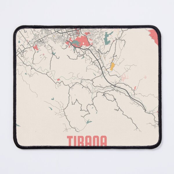 Item preview, Tirana City Map Chalk Retro City Map Poster designed and sold by Peek-Designs.