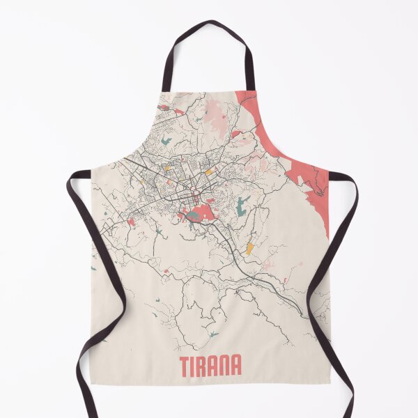 Item preview, Tirana City Map Chalk Retro City Map Poster designed and sold by Peek-Designs.