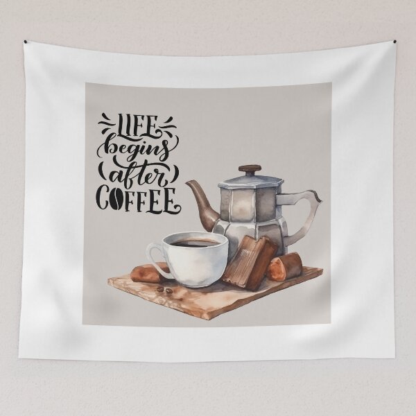 Item preview, Life Begins After Coffee! designed and sold by TidyKitchenInc.