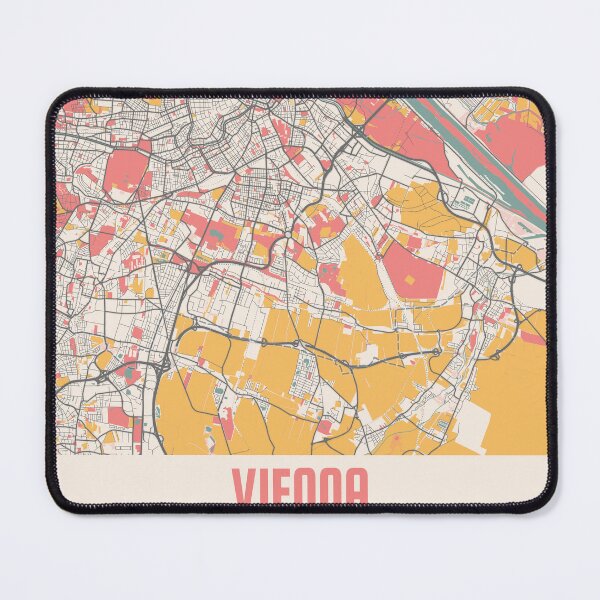 Item preview, Vienna City Map Chalk Retro City Map Poster designed and sold by Peek-Designs.