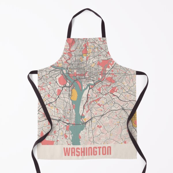 Item preview, Washington City Map Chalk Retro City Map Poster designed and sold by Peek-Designs.