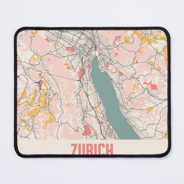 Item preview, Zurich City Map Chalk Retro City Map Poster designed and sold by Peek-Designs.