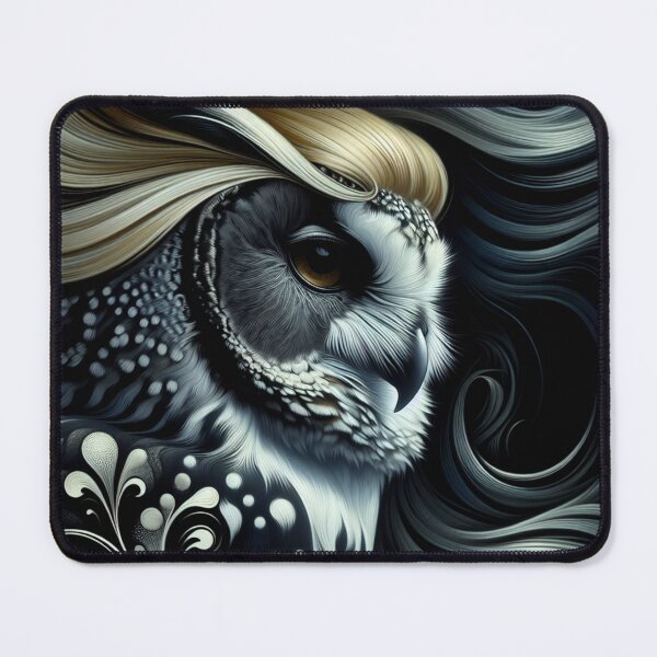 Item preview, Majestic Owl , Black & White Art , Nature Lover, Owl Beauty, Bird Lovers, Owl Gift designed and sold by AnalajiaDesigns.
