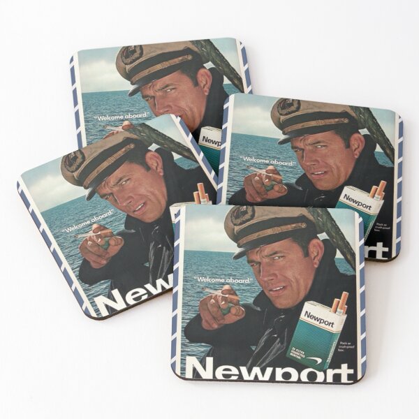 Item preview, Vintage Cigarette Ad Sailing Captain "Welcome Aboard" designed and sold by mdmarauder.