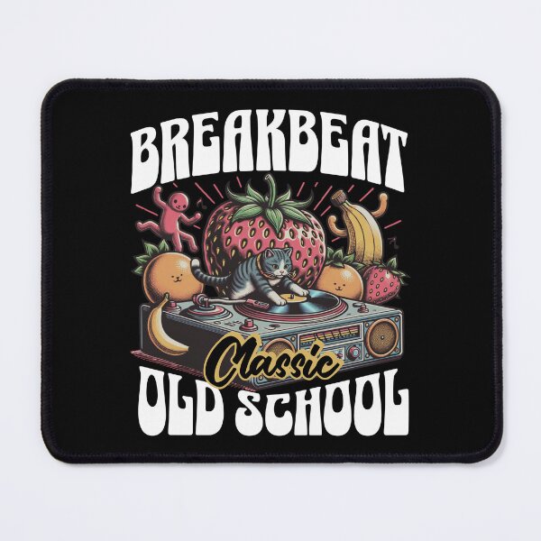 Item preview, BREAKBEAT  - Cat DJ Fruit platter (White) designed and sold by Discothreadz.