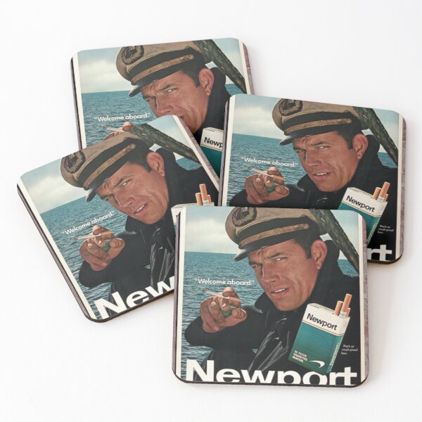 Item preview, Vintage Cigarette Ad Captain "Welcome Aboard" designed and sold by mdmarauder.