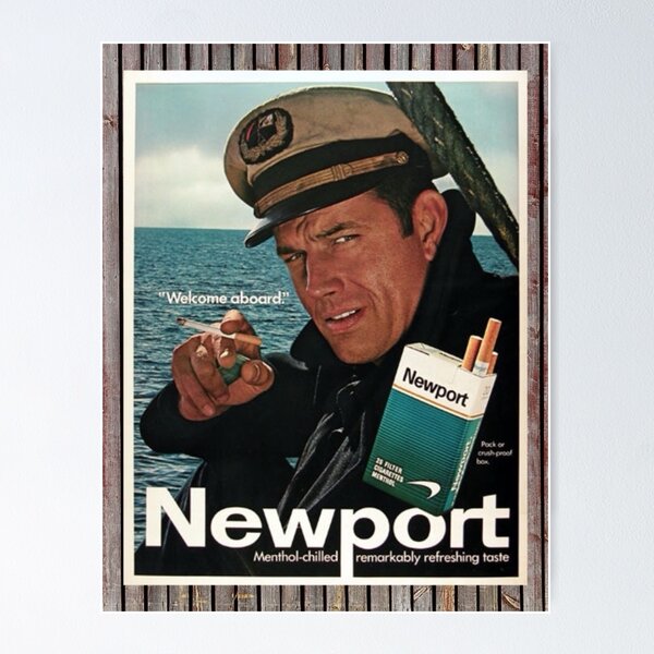 Item preview, Vintage Cigarette Ad Captain "Welcome Aboard" designed and sold by mdmarauder.