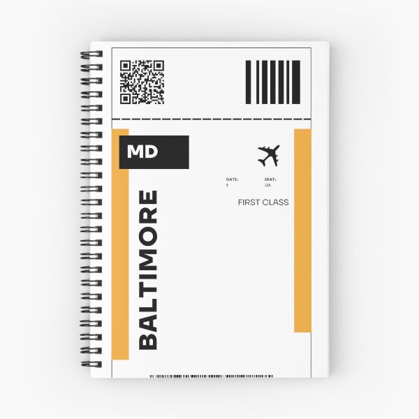 Item preview, Baltimore Flight Ticket Design - Inspired Travel Ticket  designed and sold by RM-Journey.