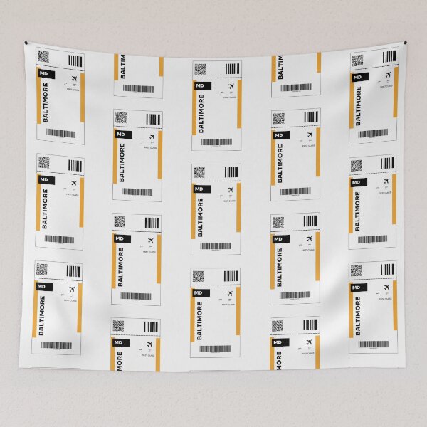 Item preview, Baltimore Flight Ticket Design - Inspired Travel Ticket  designed and sold by RM-Journey.