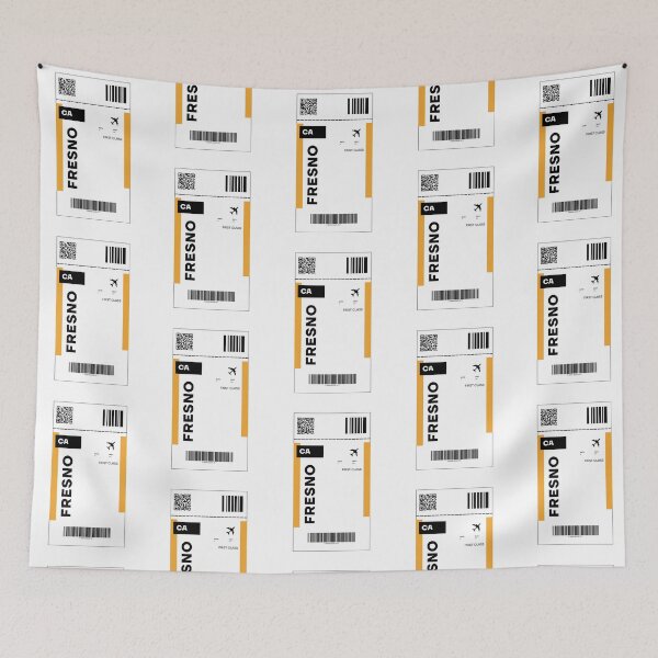 Item preview, Fresno Flight Ticket Design - Inspired Travel Ticket  designed and sold by RM-Journey.