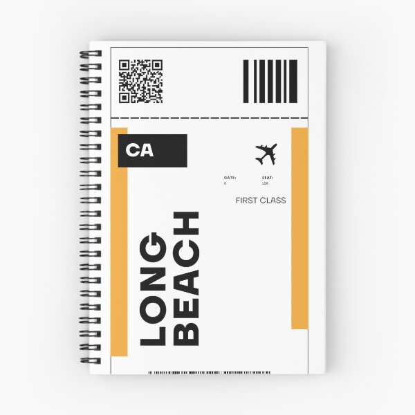 Item preview, Long Beach Flight Ticket Design - Inspired Travel Ticket  designed and sold by RM-Journey.