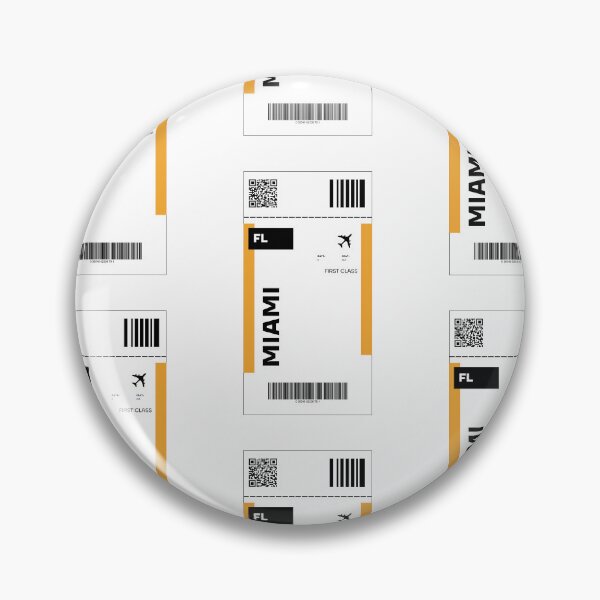 Item preview, Miami Flight Ticket Design - Inspired Travel Ticket  designed and sold by RM-Journey.