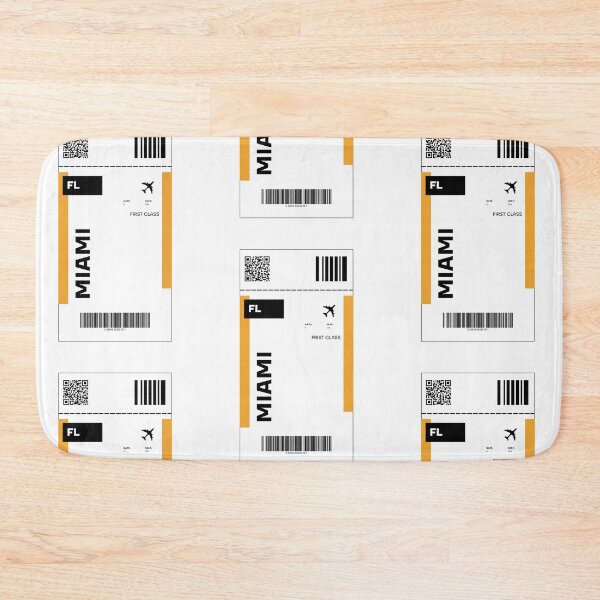 Item preview, Miami Flight Ticket Design - Inspired Travel Ticket  designed and sold by RM-Journey.