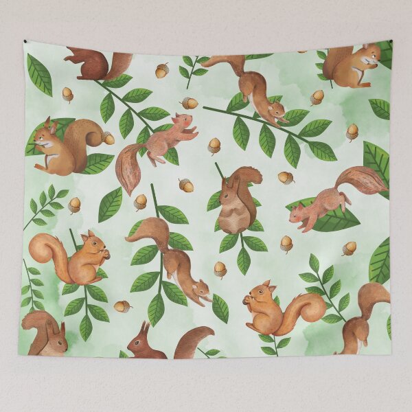 Item preview, Squirrel and Nut Pattern designed and sold by Pixiejim.
