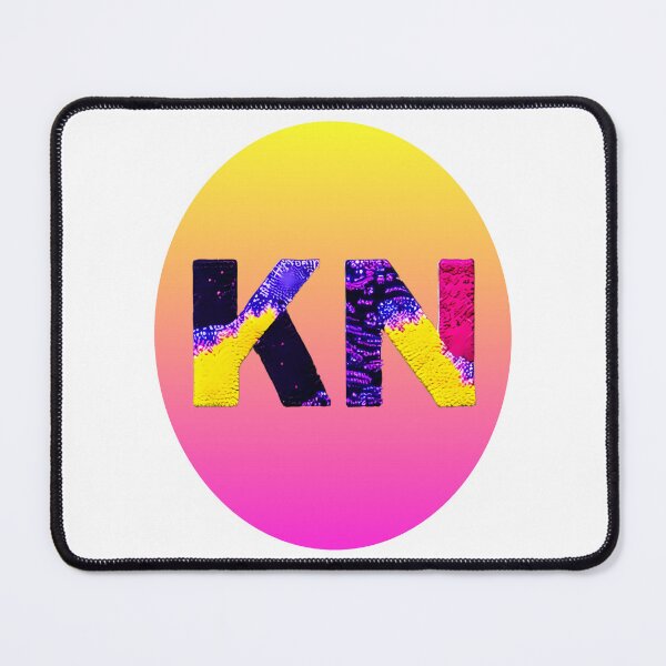 Item preview, letter KN, monogram. typography collage. ABC art. gift 2024 designed and sold by Minibubb.