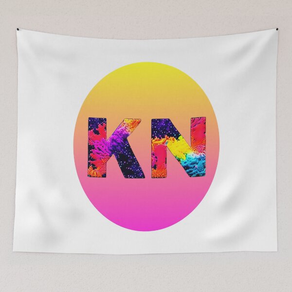 Item preview, letter KN, monogram. typography collage. ABC art. gift 2024 designed and sold by Minibubb.