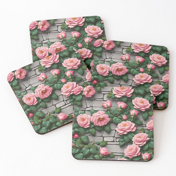 Item preview, Climbing roses on the stone wall. designed and sold by Ciervo Primavera.