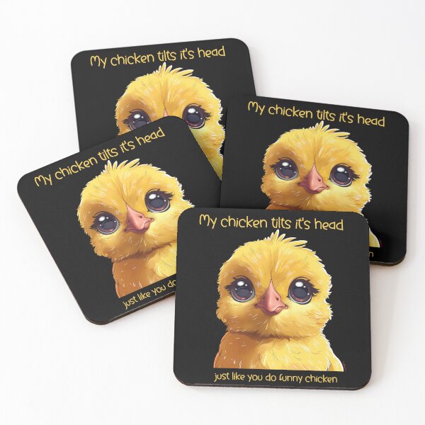Item preview, My chicken tilts it's head just like you do funny chicken  designed and sold by ArtFeverShop.