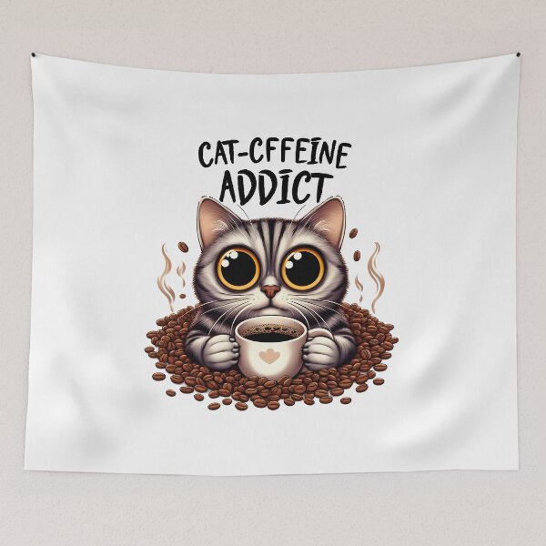 Item preview, Cat-ffeine Addict designed and sold by Dazzle-Sizzle.