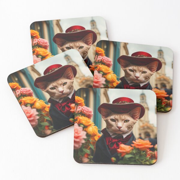 Item preview, Gatos Viajeros - Sphynx en París - Florista designed and sold by SassyArtistry.
