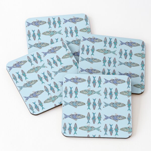 Item preview, Fish ,fishing, blue green decorative fish designed and sold by ahahdodo.