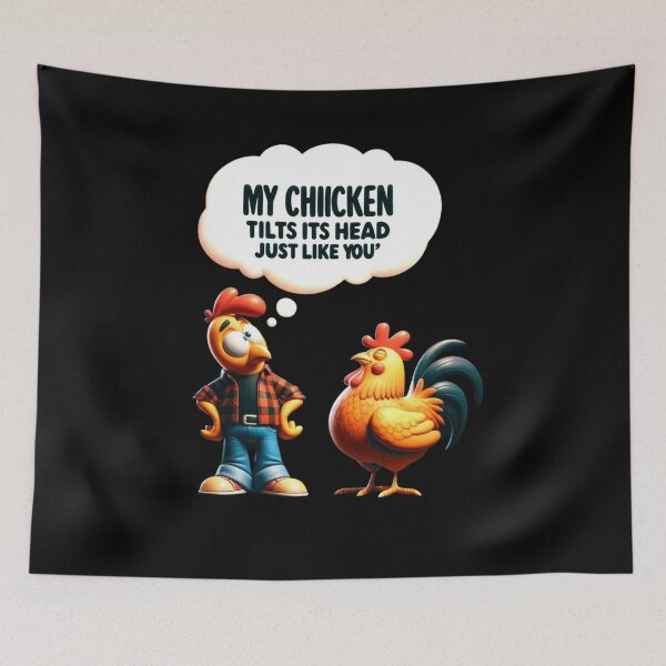 Item preview, My chicken tilts it's head just like you  designed and sold by ArtFeverShop.