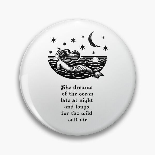 Item preview, She dreams of the ocean (Black) designed and sold by esotericimagery.