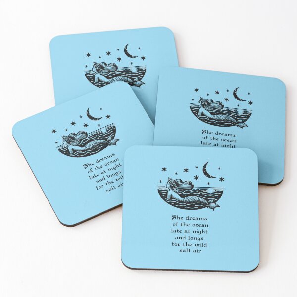 Item preview, She dreams of the ocean (Black) designed and sold by esotericimagery.