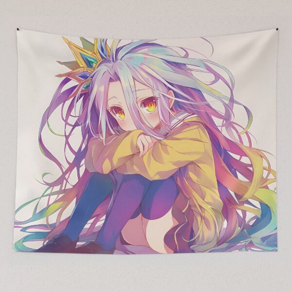 Aperçu de l'œuvre Shiro Game Life Fille Anime Mignonne créée et vendue par DGitaldreamgirl.