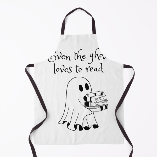 Item preview, Even the ghost loves to read STICKER designed and sold by ArtUnssDesigns.