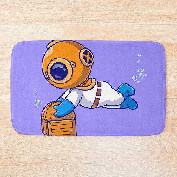 Item preview, Treasure Dive: Cute Diver Unearthing Underwater Riches designed and sold by hjian8219.